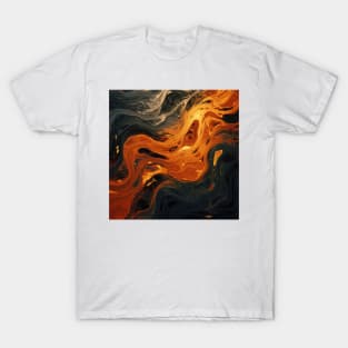 Stylized Liquid Stone Surface T-Shirt